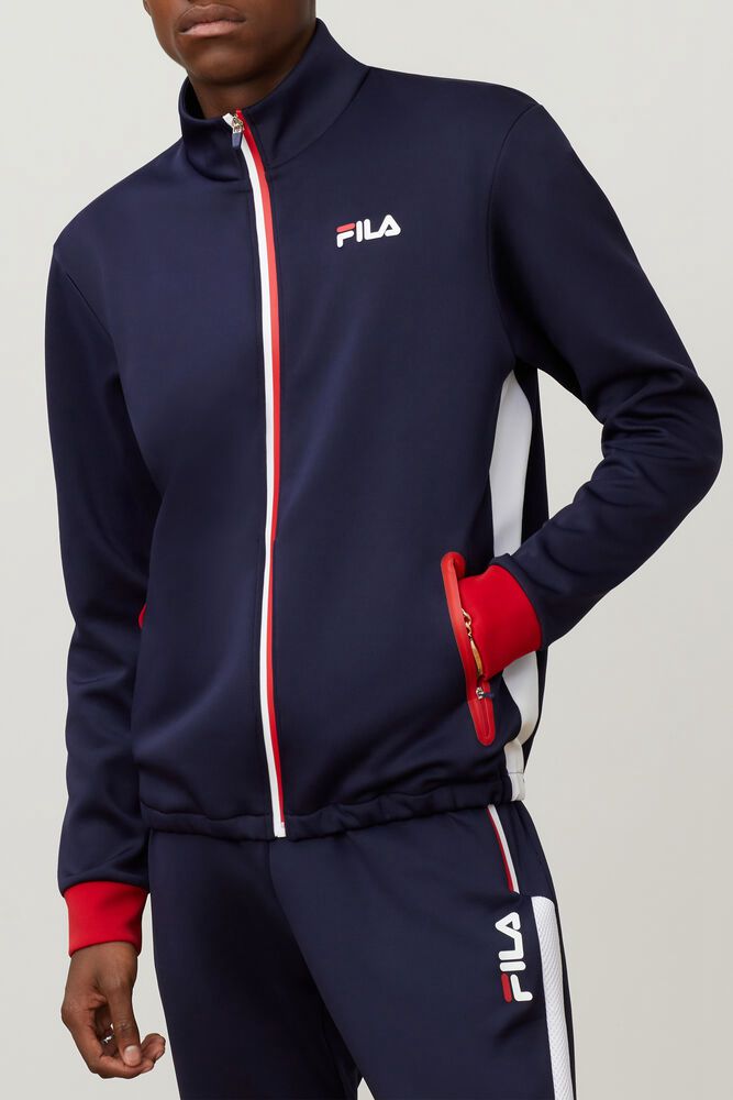 Fila Lacklen Jacket Navy - Mens - 04592UKDA